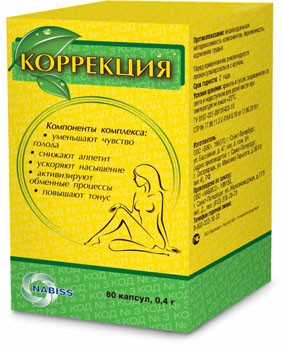 КОРРЕКЦИЯ КАПС. 0,4Г №80 (БАД) - СебежСебеж